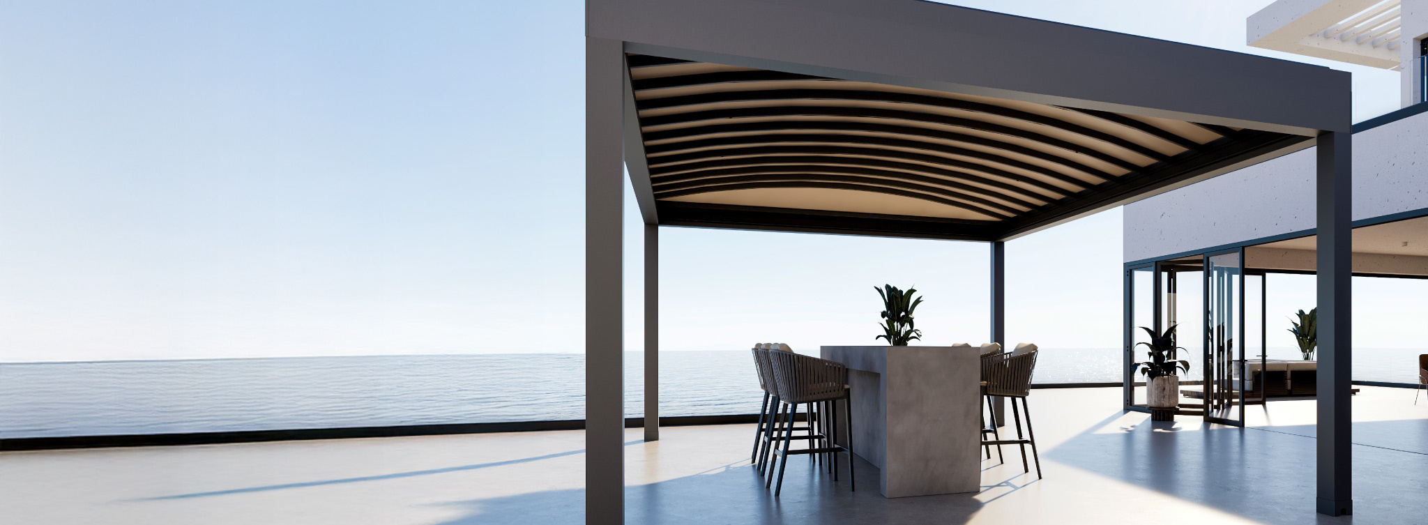 Pérgolas de lona tensionada