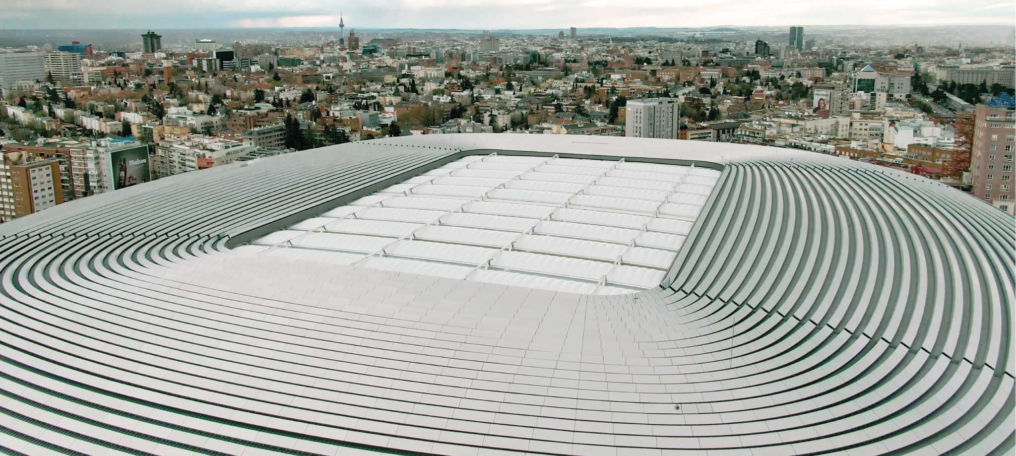 Cobertura do Estádio Santiago Bernabéu (Real Madrid)
