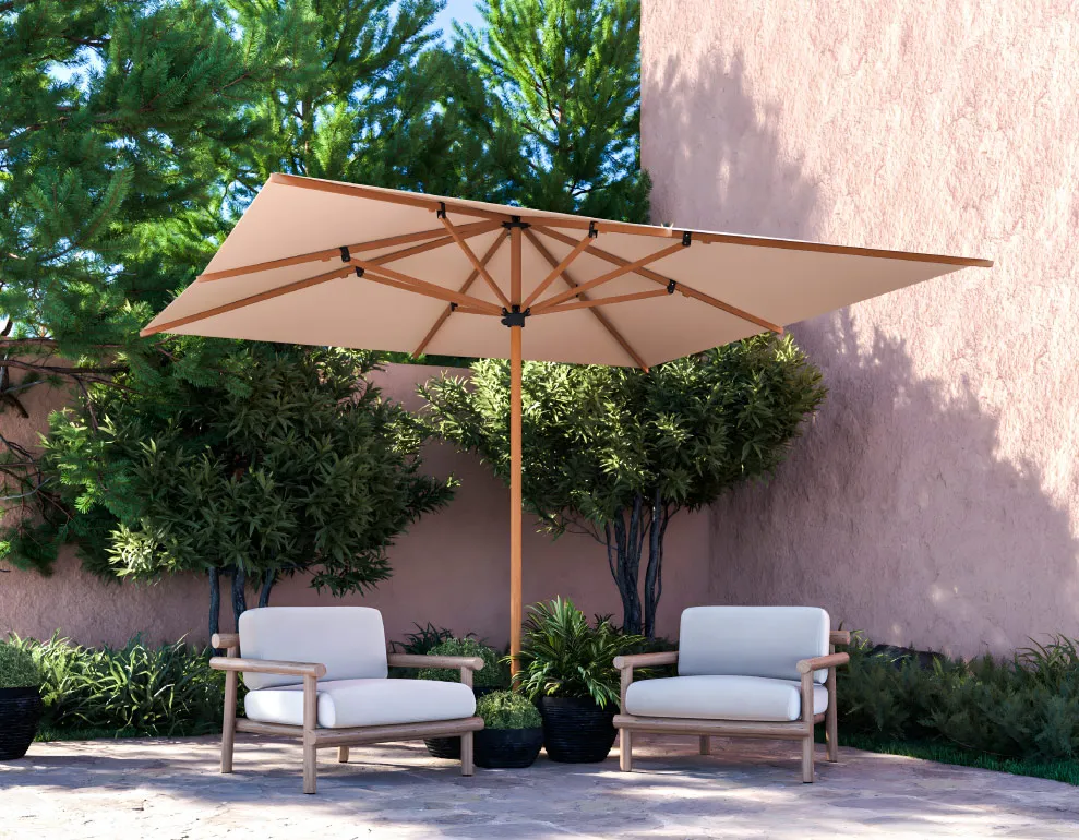 Parasol con protección solar Arles