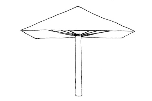 Dibujo de un parasol