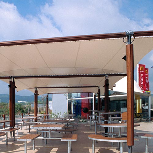 Estrutura de Lleida para terraço do restaurante