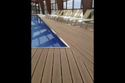 Deck in a public swimming pool
