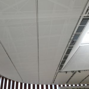 Membrane roof of the sports center