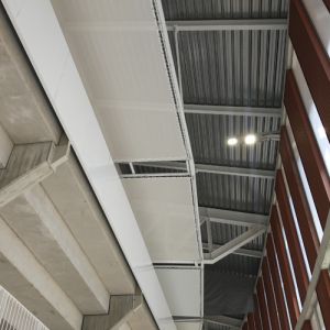 View of the membrane above the stands