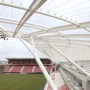 The new tribune of the stadium of Dijon
