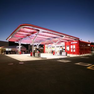 Inauguration of the CEPSA service station in Tenerife.