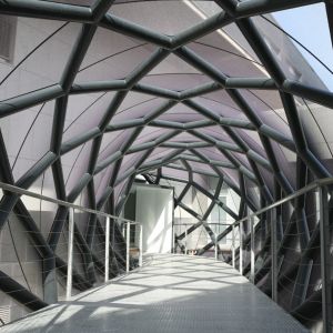 View of the footbridge from the inside