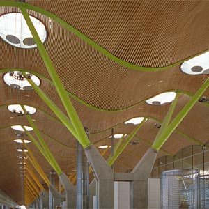 Cubierta con lucernarios ETFE en el Aeropuerto de Barajas