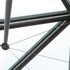 Detalle de Cubierta ETFE en centro comercial El tiro